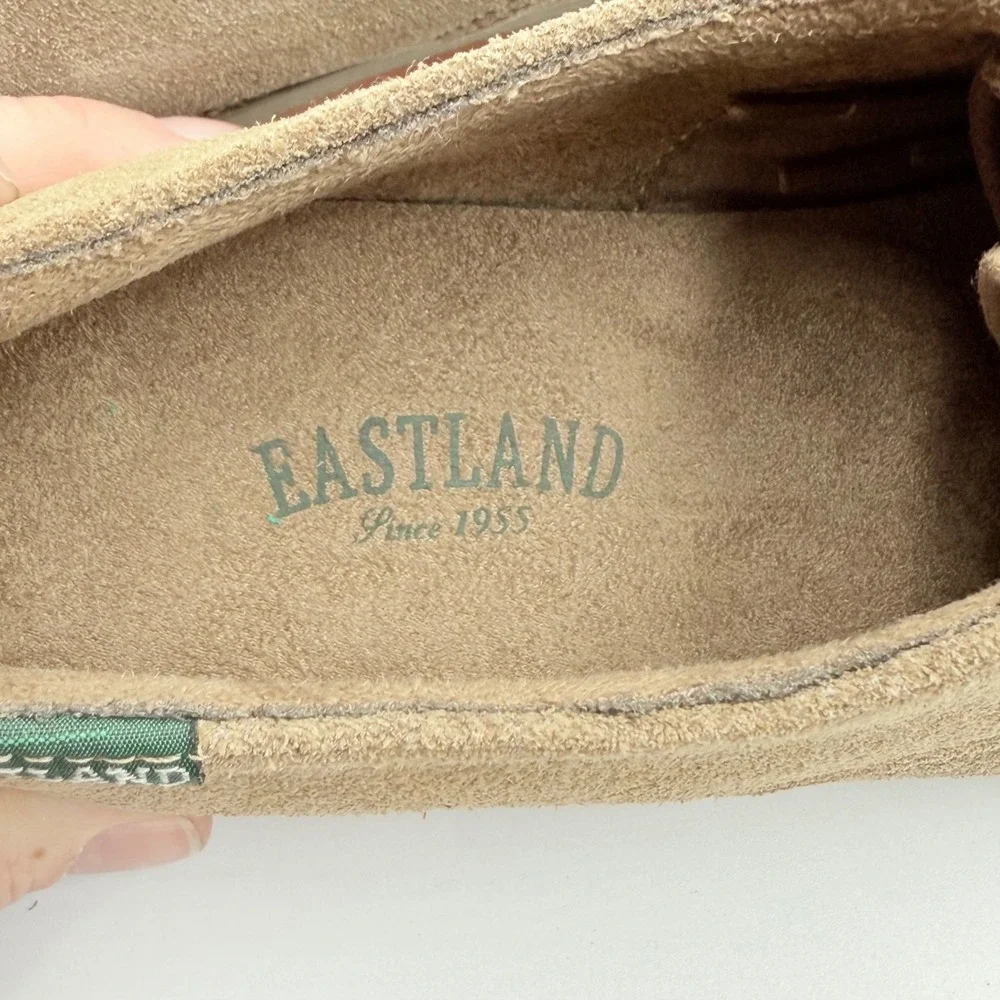 Eastland Women's Bucksport Suede Derby Shoes Tan‎ Size 8M Style 3949-29 NWOB